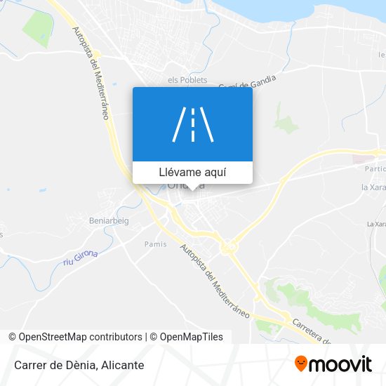 Mapa Carrer de Dènia