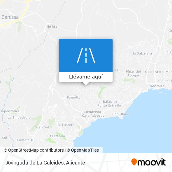 Mapa Avinguda de La Calcides