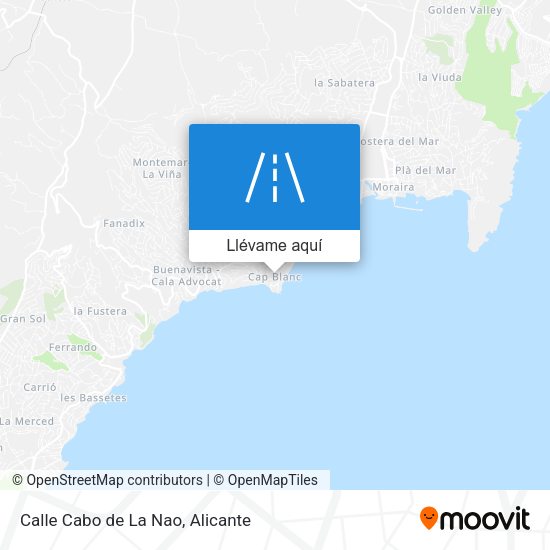 Mapa Calle Cabo de La Nao