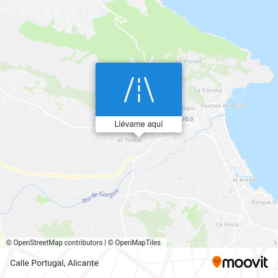 Mapa Calle Portugal