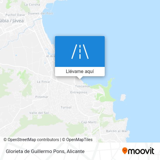 Mapa Glorieta de Guillermo Pons