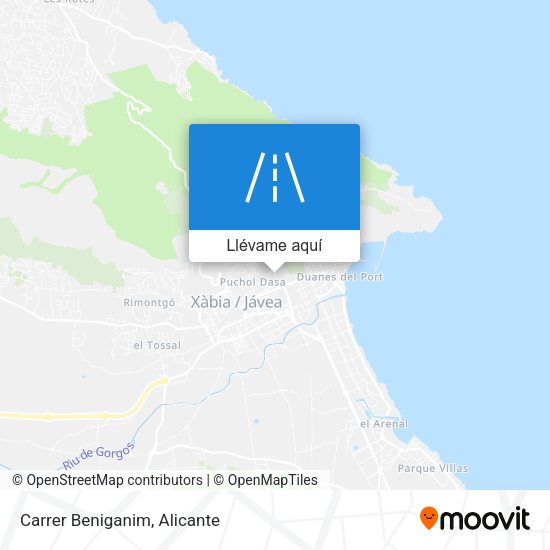 Mapa Carrer Beniganim