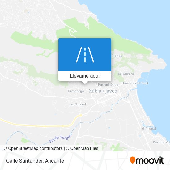 Mapa Calle Santander