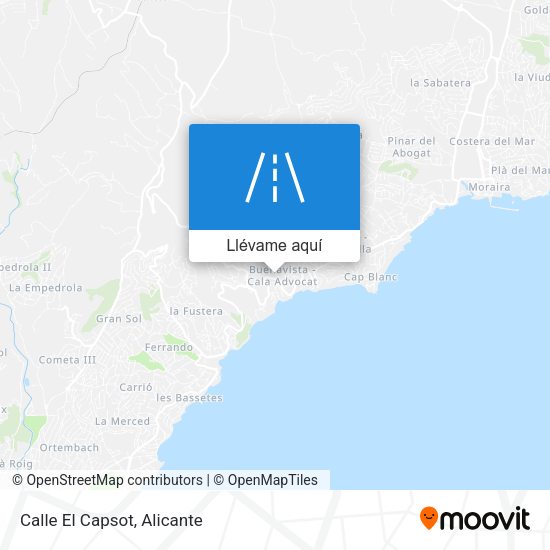 Mapa Calle El Capsot