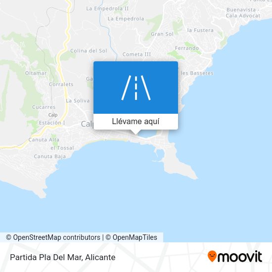 Mapa Partida Pla Del Mar