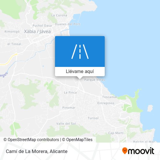Mapa Camí de La Morera