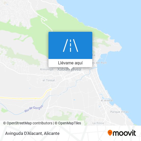 Mapa Avinguda D'Alacant