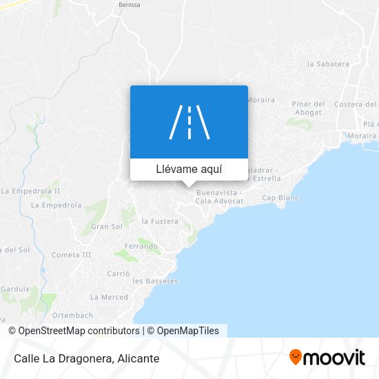 Mapa Calle La Dragonera