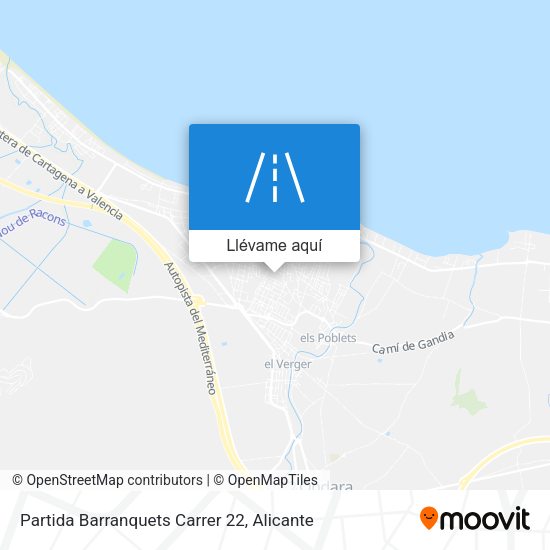 Mapa Partida Barranquets Carrer 22