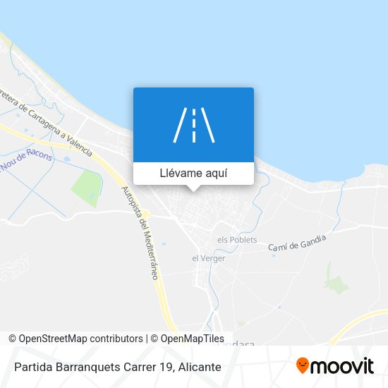 Mapa Partida Barranquets Carrer 19