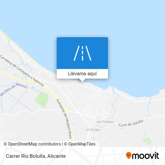 Mapa Carrer Riu Bolulla