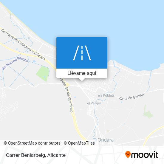 Mapa Carrer Beniarbeig