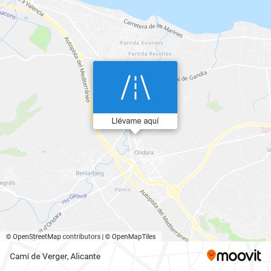 Mapa Camí de Verger