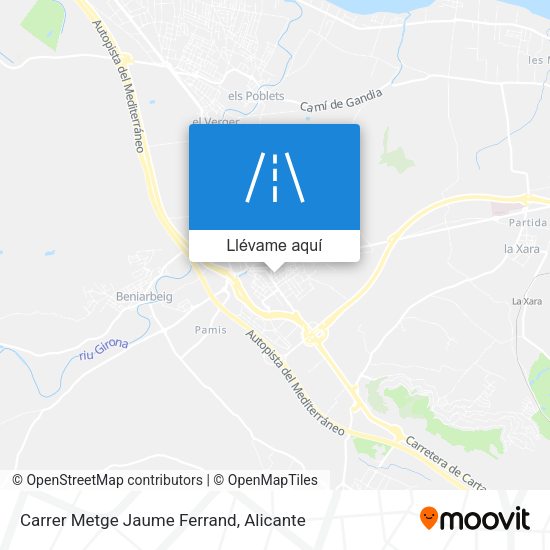 Mapa Carrer Metge Jaume Ferrand