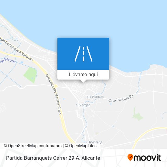 Mapa Partida Barranquets Carrer 29-A