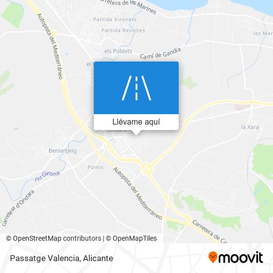 Mapa Passatge Valencia