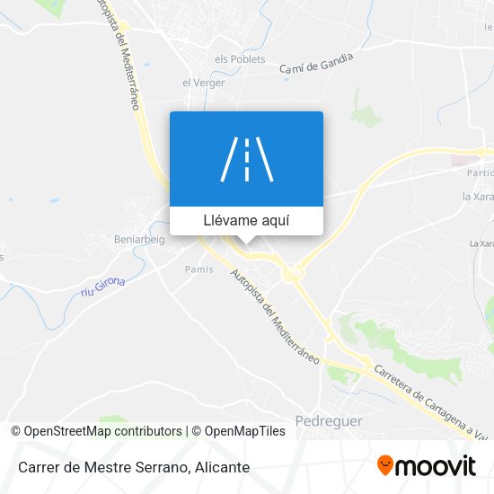 Mapa Carrer de Mestre Serrano