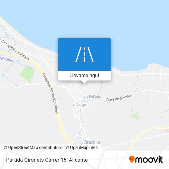 Mapa Partida Gironets Carrer 15