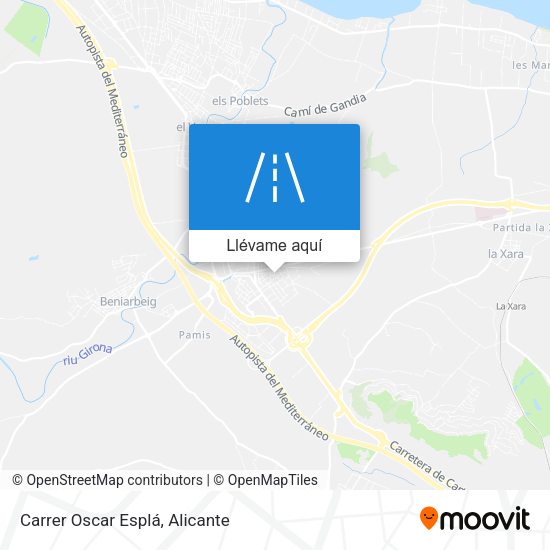 Mapa Carrer Oscar Esplá
