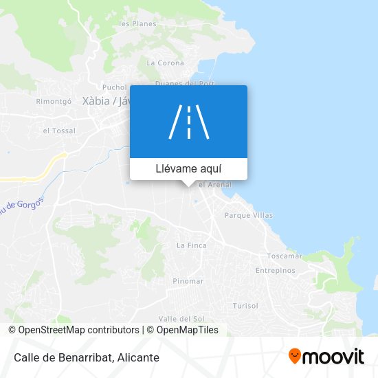 Mapa Calle de Benarribat