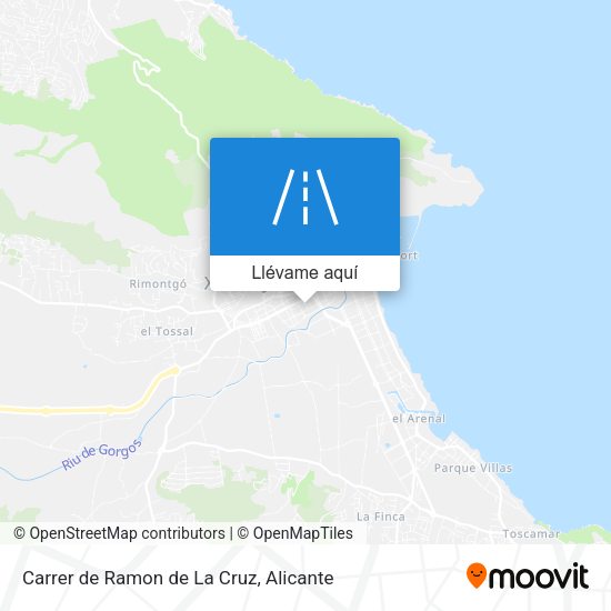 Mapa Carrer de Ramon de La Cruz