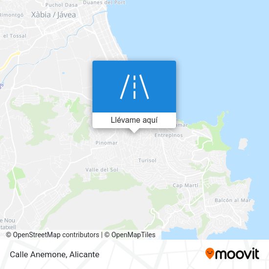 Mapa Calle Anemone