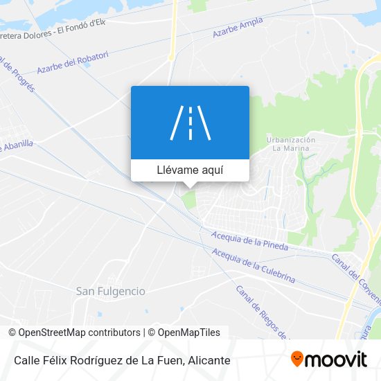 Mapa Calle Félix Rodríguez de La Fuen
