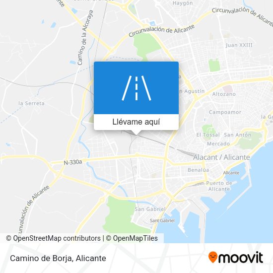 Mapa Camino de Borja
