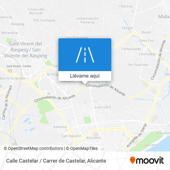 Mapa Calle Castelar / Carrer de Castelar