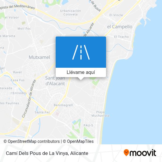 Mapa Camí Dels Pous de La Vinya