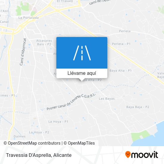Mapa Travessia D'Asprella