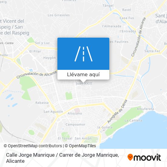 Mapa Calle Jorge Manrique / Carrer de Jorge Manrique
