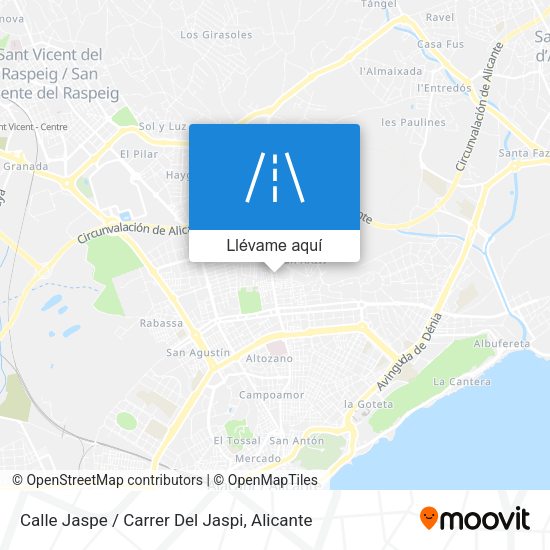 Mapa Calle Jaspe / Carrer Del Jaspi