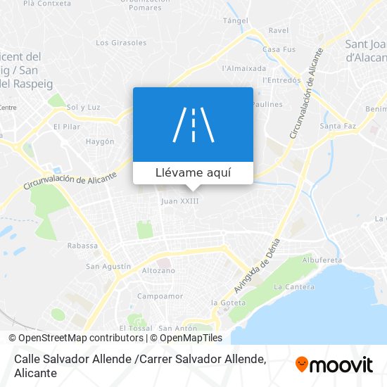 Mapa Calle Salvador Allende /Carrer Salvador Allende