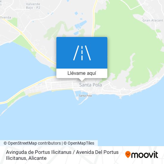 Mapa Avinguda de Portus Ilicitanus / Avenida Del Portus Ilicitanus