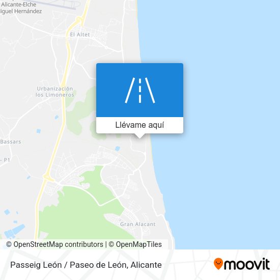 Mapa Passeig León / Paseo de León