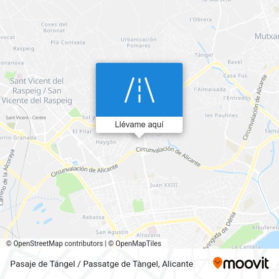Mapa Pasaje de Tángel / Passatge de Tàngel