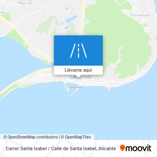 Mapa Carrer Santa Isabel / Calle de Santa Isabel