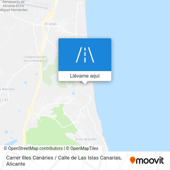 Mapa Carrer Illes Canàries / Calle de Las Islas Canarias
