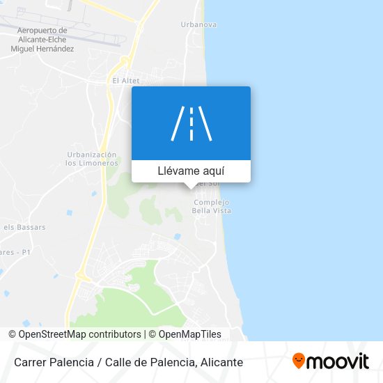 Mapa Carrer Palencia / Calle de Palencia
