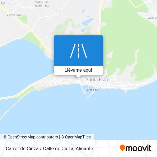 Mapa Carrer de Cieza / Calle de Cieza