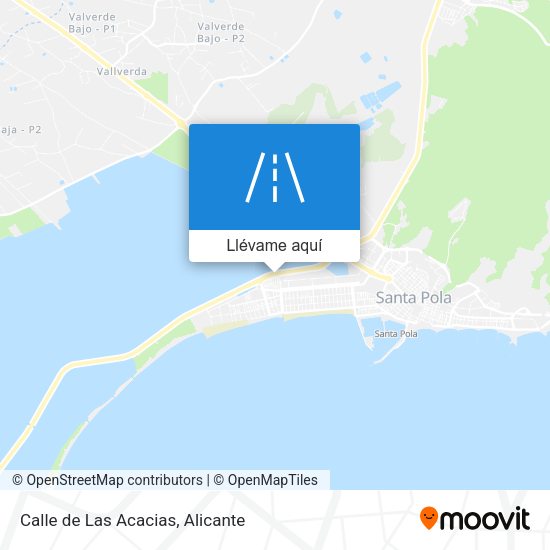 Mapa Calle de Las Acacias