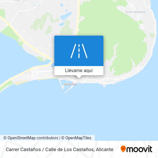Mapa Carrer Castaños / Calle de Los Castaños
