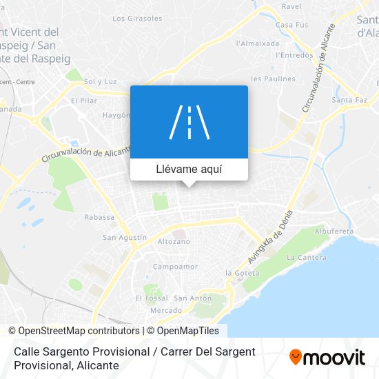 Mapa Calle Sargento Provisional / Carrer Del Sargent Provisional