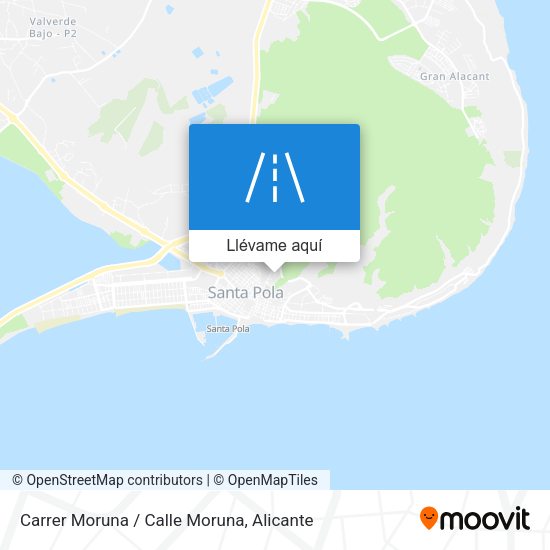 Mapa Carrer Moruna / Calle Moruna