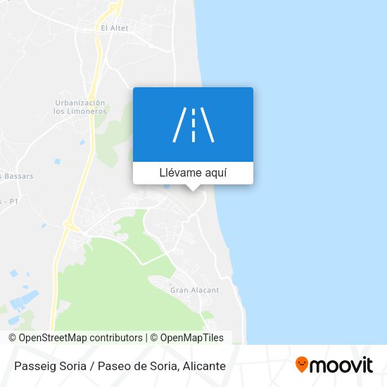 Mapa Passeig Soria / Paseo de Soria