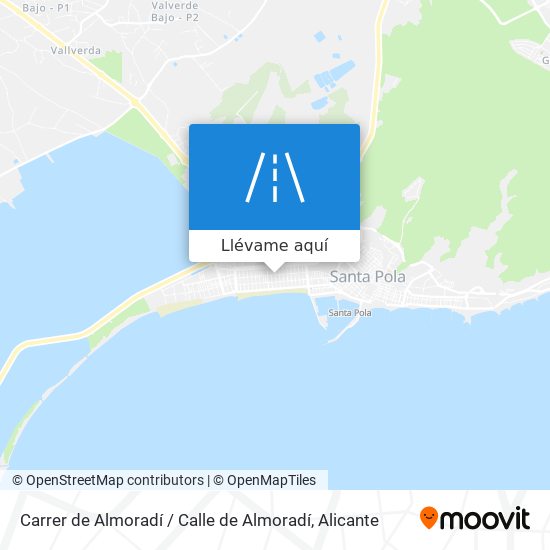 Mapa Carrer de Almoradí / Calle de Almoradí
