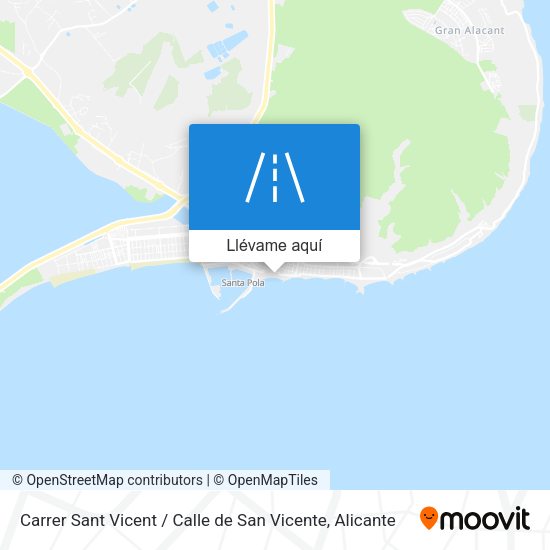 Mapa Carrer Sant Vicent / Calle de San Vicente