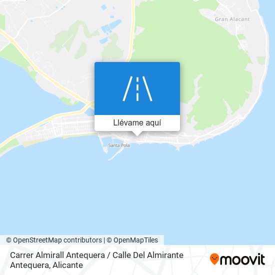 Mapa Carrer Almirall Antequera / Calle Del Almirante Antequera