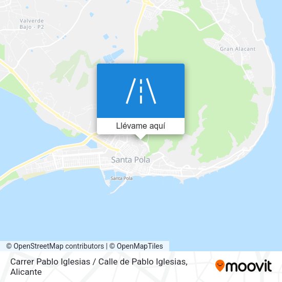 Mapa Carrer Pablo Iglesias / Calle de Pablo Iglesias